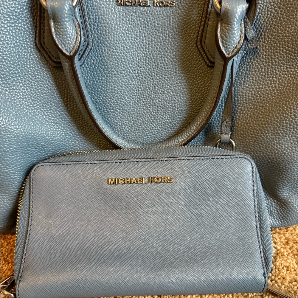 Michael Kors Slate Blue Wallet
